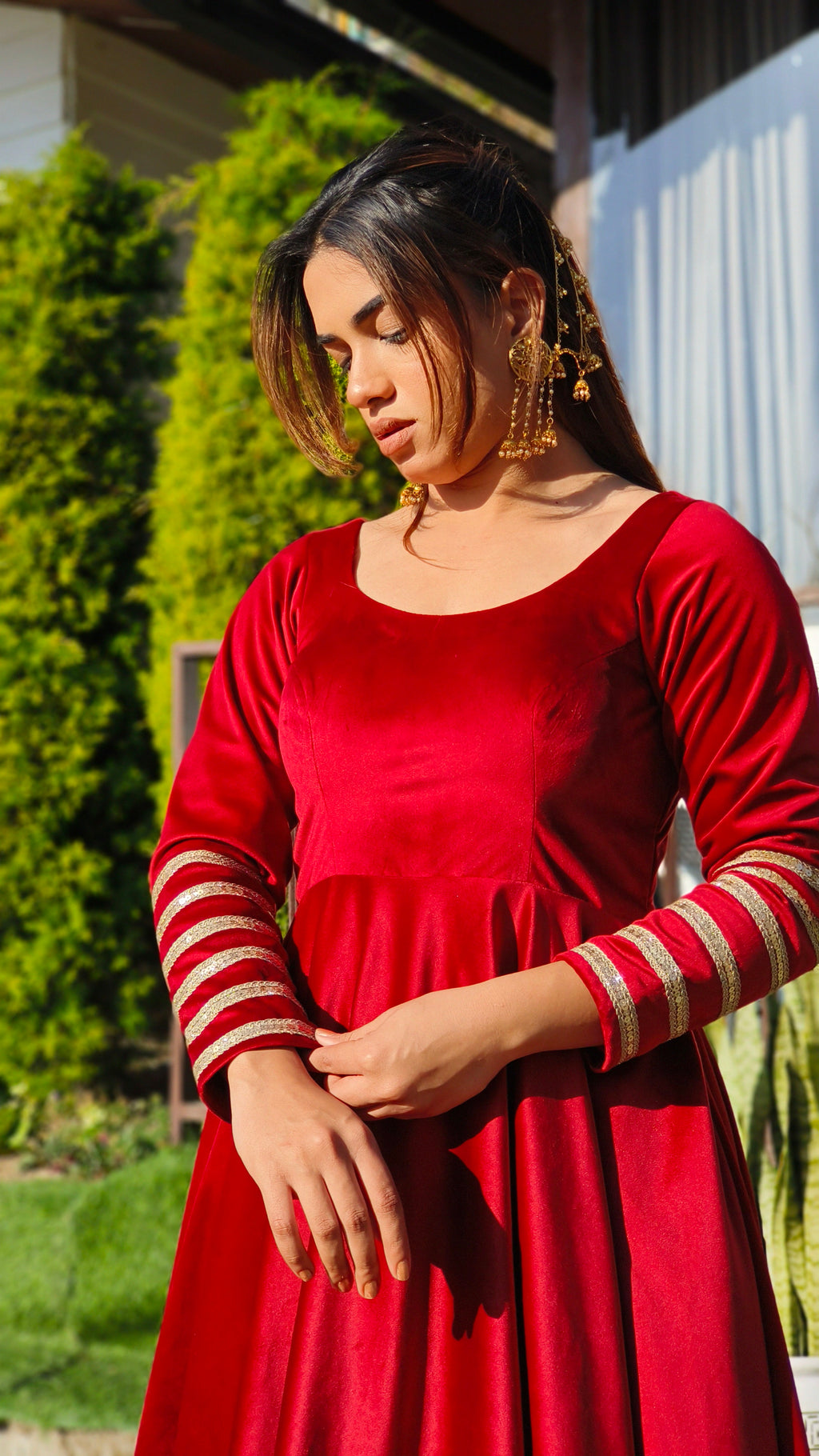 Noor-e-Rose Velvet Anarkali