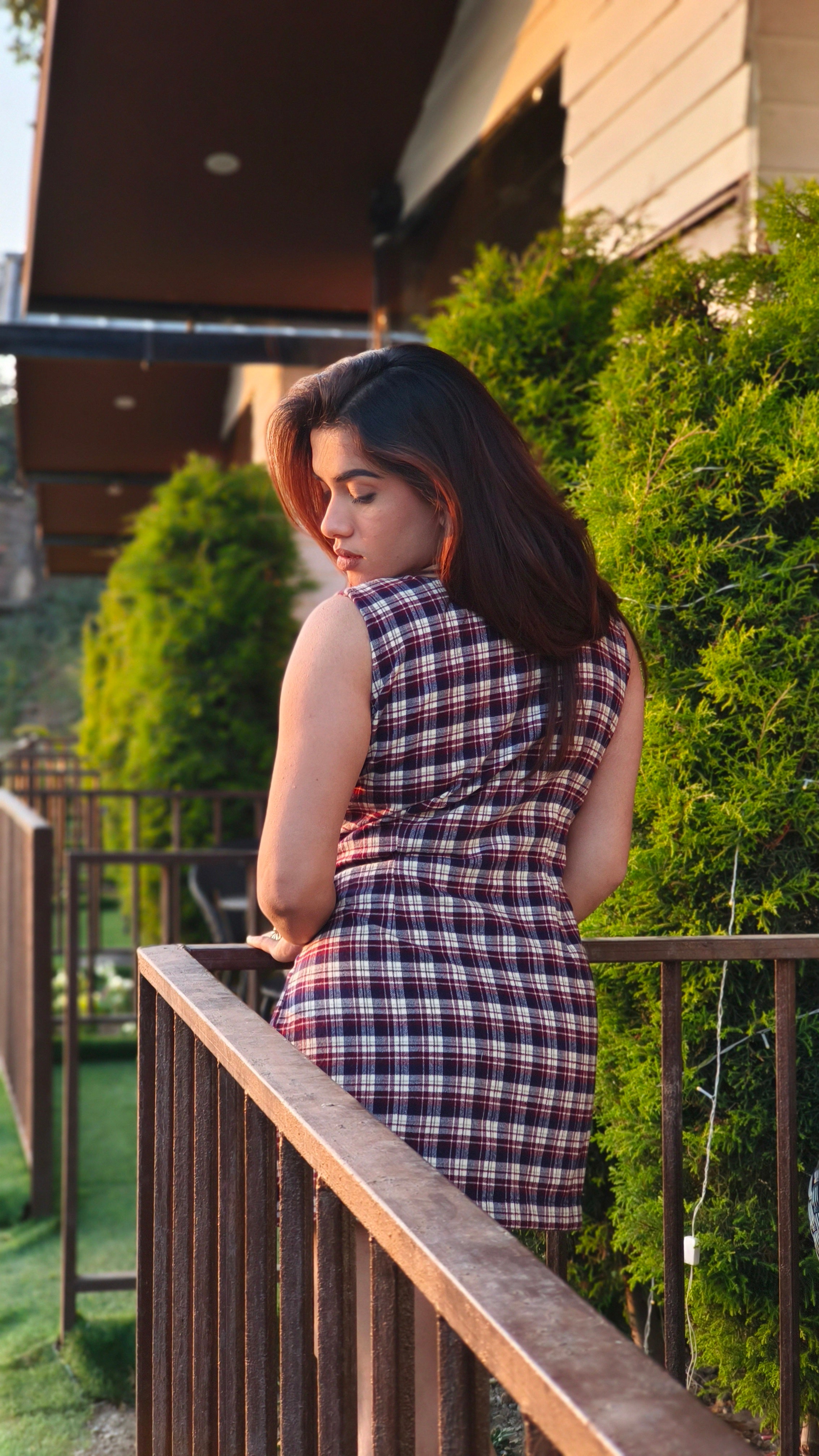 Plaid Luxe Winter Mini Dress