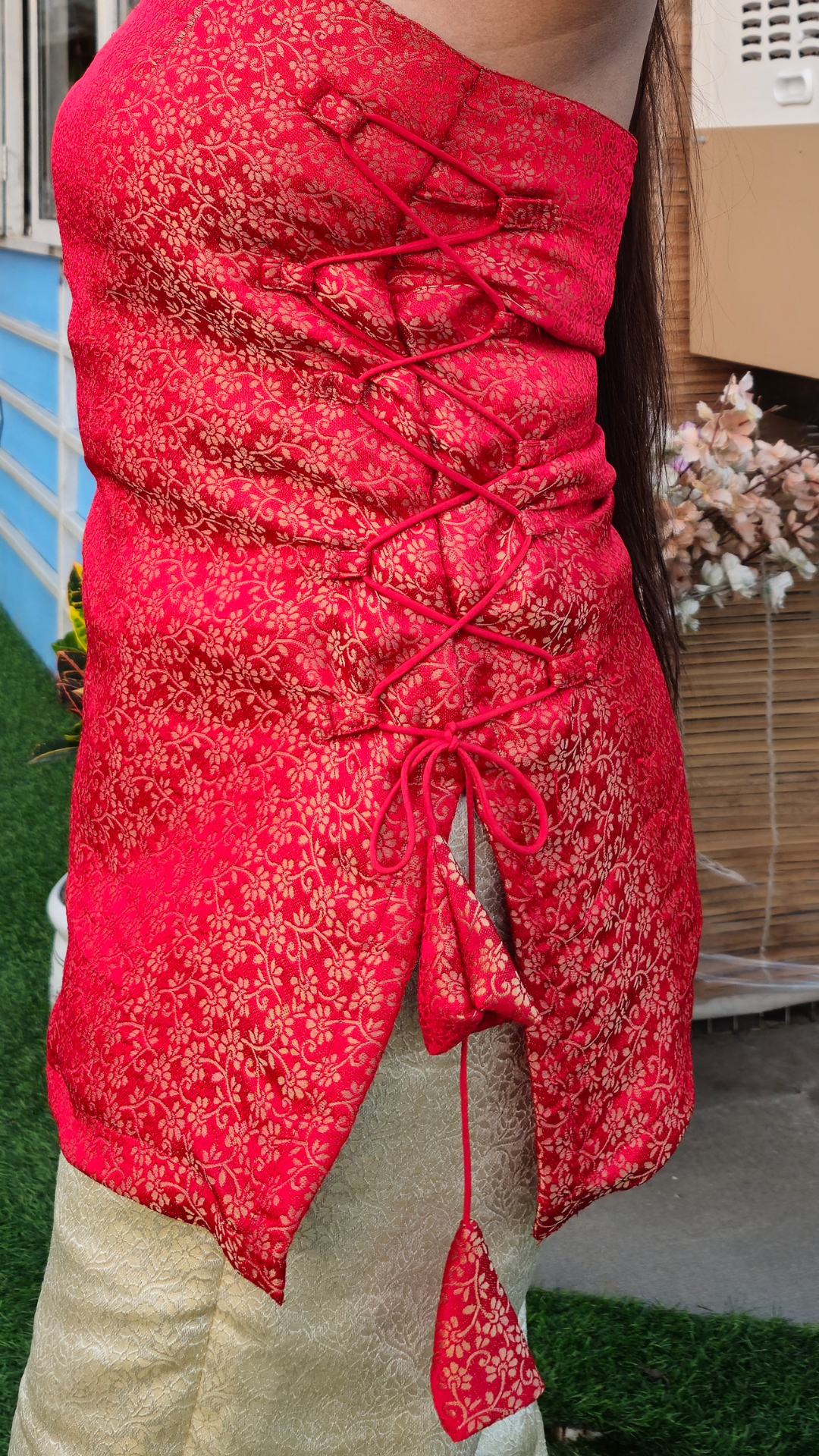 DIYA RED SHORT | CORSET